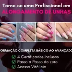 Icone Curso alongamentos de unhas