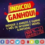 Icone INTERNET INDIQUE E GANHE