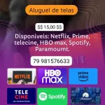 Foto do grupo TELAS NETFLIX/HBO/TELECINE/PARAMOUNT/SPOTIFY