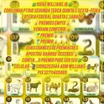 Icone Willians JB palpites e rifas... Sejam bem vindos