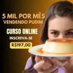 Icone Vendendo pudim curso online